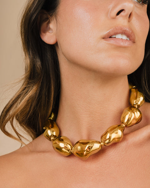 Collier coquillage en or