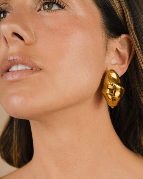 Boucles d'oreilles plaquées or