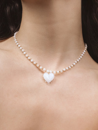 Mini White Kardia Necklace