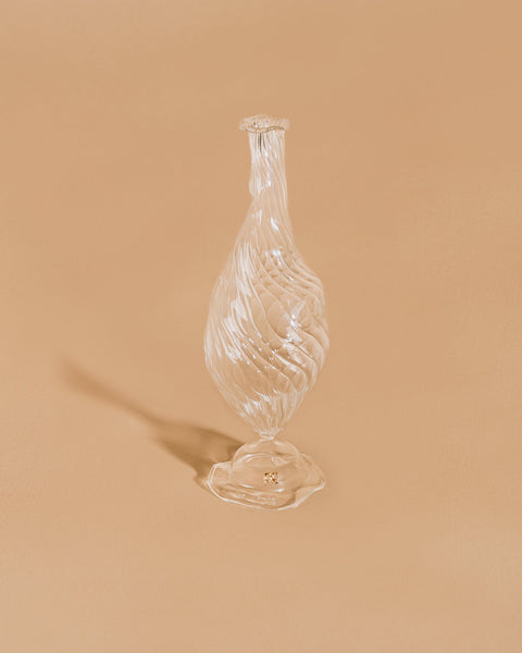 VASE EN VERRE MARIN