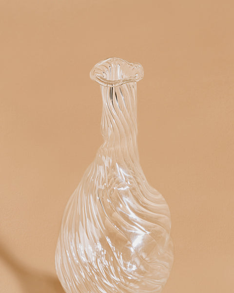 VASE EN VERRE MARIN